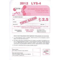 Özgül LYS 4 Felsefe Grubu Tarih Testi 2012 Özgül LYS 4 Felsefe Grubu Tarih Testi 2012
