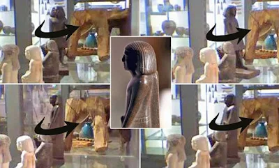 تمثال فرعونى يتحرك من تلقاء نفسه ويثير ذهول علماء الأثار فى بريطانيا