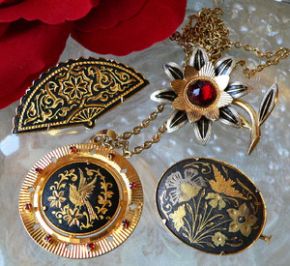 damascene jewelry