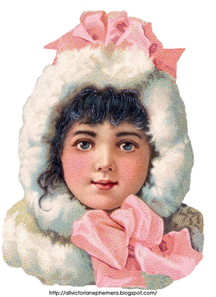 Child in A Fur Trimmed Hood | All Victorian Ephemera