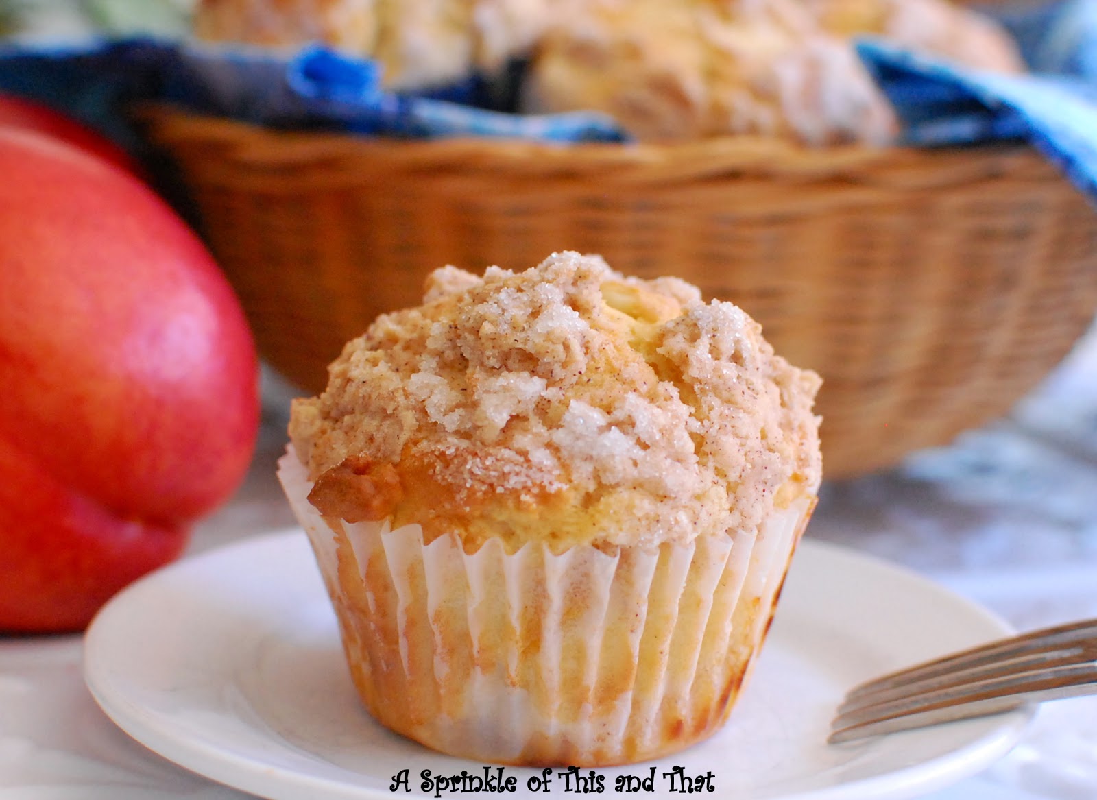 A Sprinkle of This and That Peach Muffins