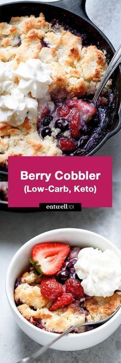 Berry Cobbler {Low-Carb, Keto}