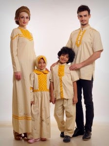 10 Baju  Muslim  Couple  Ayah  Ibu dan Anak  Terbaru