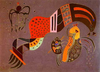 Tempered Elan 1944 - Wassily Kandinsky painting