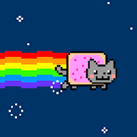 Pixel Art ² Nyan Cat 8bits Animation