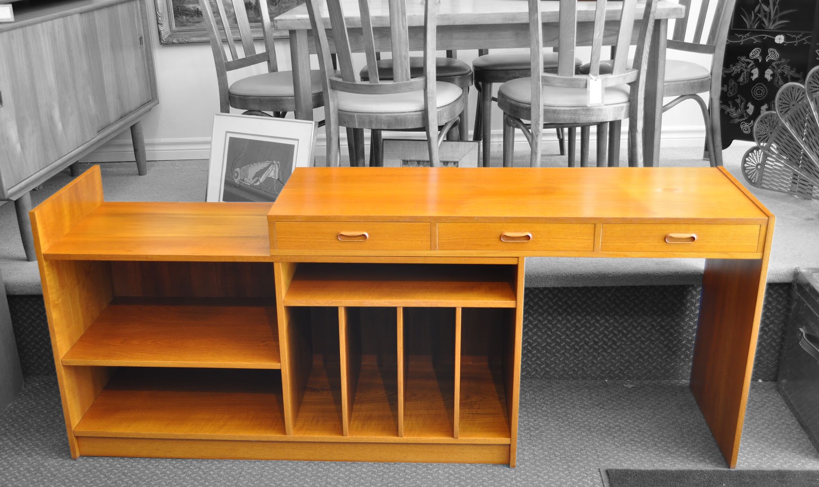 Antiques On Kent SOLD 1960's Teak Extendable Desk