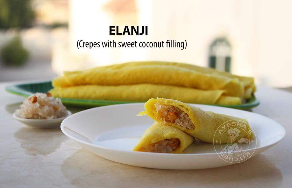 ELANJI EASY KERALA SNACK RECIPE / SWEET COCONUT CREPES