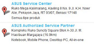 Alamat Service Center ASUS Service Center ASUS bekasi