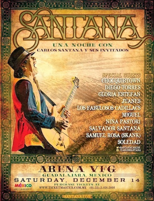JAZZ CHILL : SANTANA TO PERFORM AT A STAR-STUDDED CONCERT IN ...