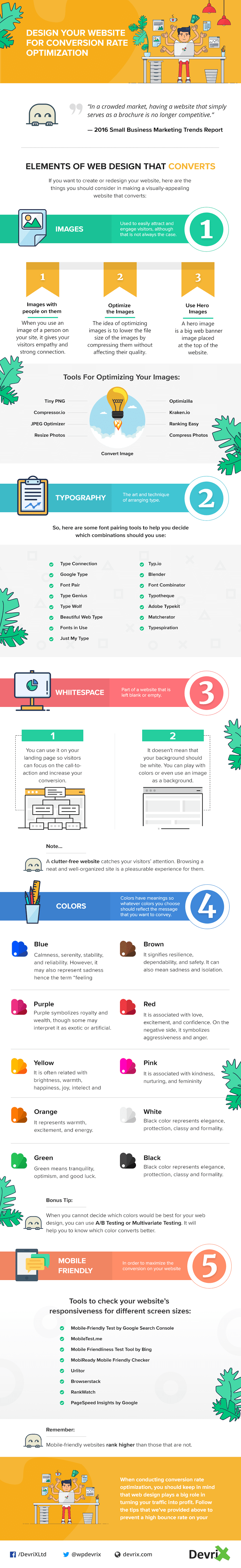 How to Design Your Website for Conversion Rate Optimization - #infographic