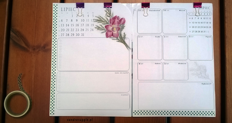 Podstawa dobrego planowania - kalendarz DIY