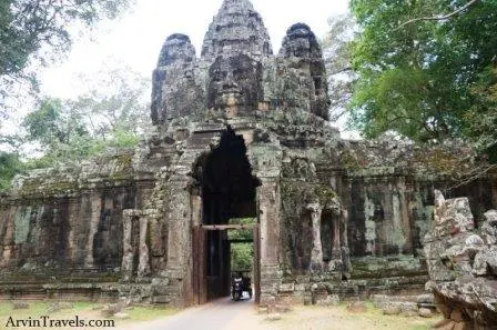 East ancient gate to Angkor Thom