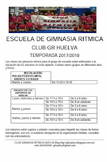 HORARIO ESCUELA DE GIMNASIA RITMICA