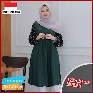 HJB038 Setelan Brisia Tunik Atasan Tunik BMGShop