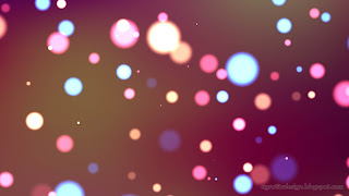 Twinkle Circle Bokeh Lights With Romantic Colorful Background Color