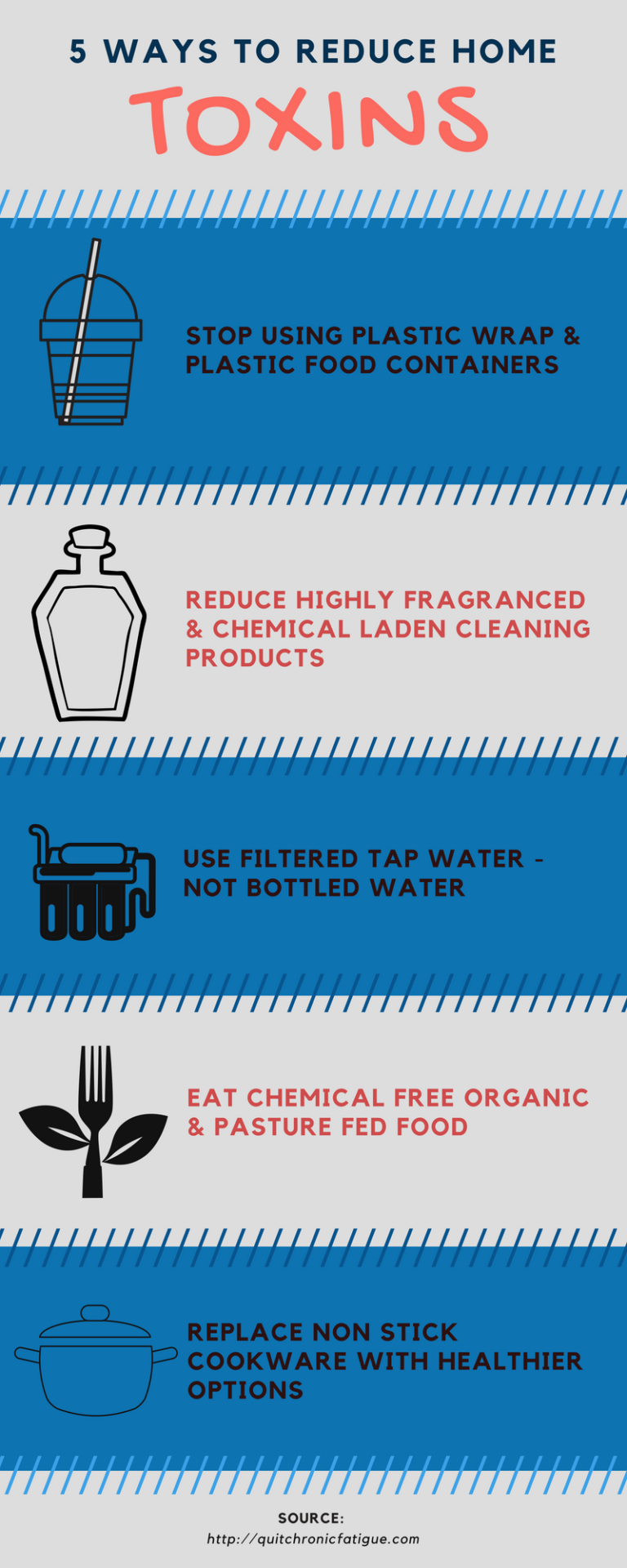 How to reduce toxins in your home – 5 Easy Ways  #infographic