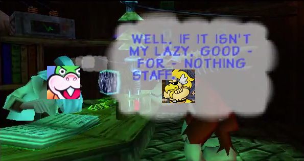 Donkey Kong 64 Cranky lazy good for nothing son quote