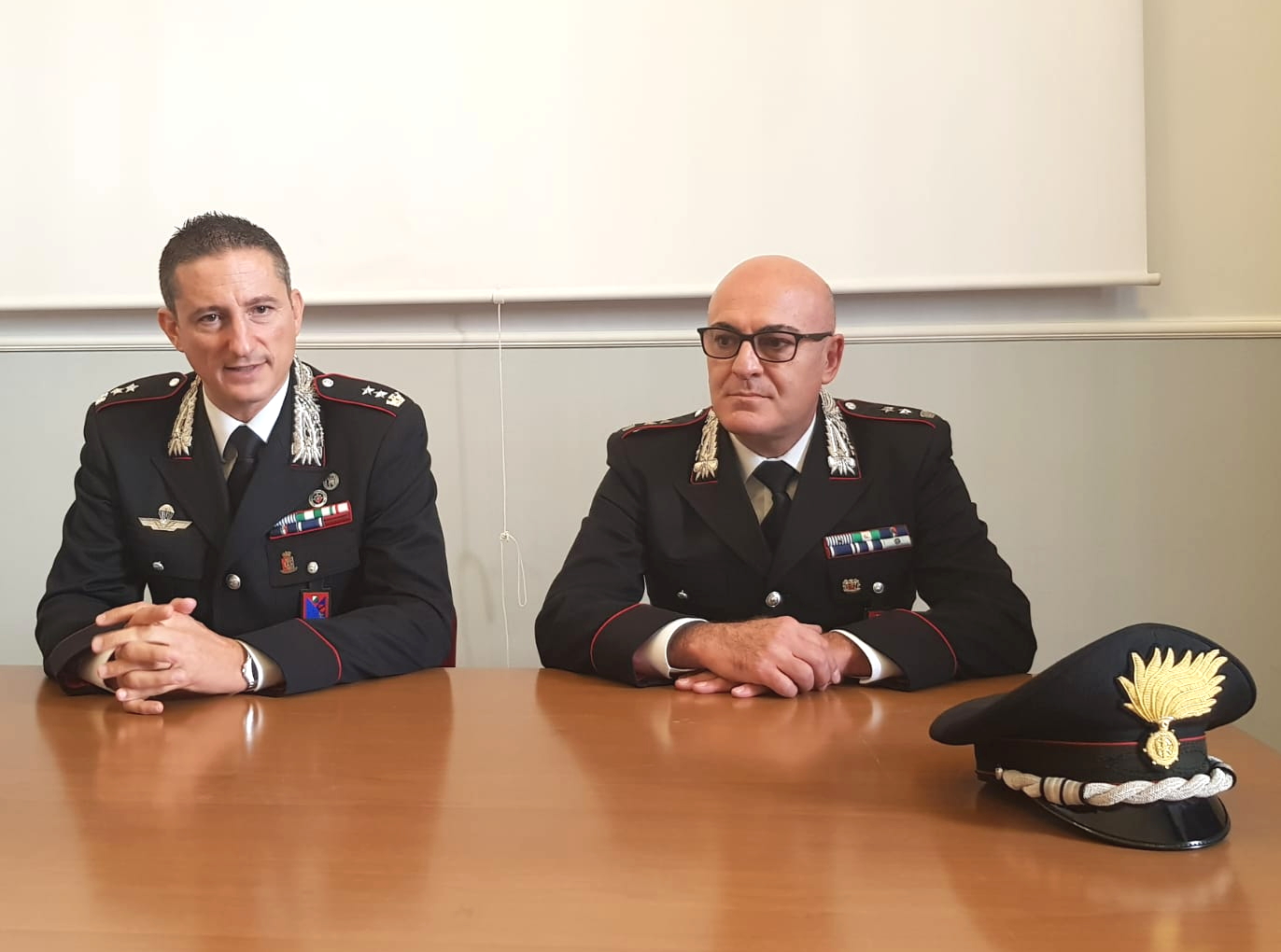 LUIGI CALABRESE IL TENENTE COLONNELLO EMANUELE GAETA, NUOVO COMANDANTE