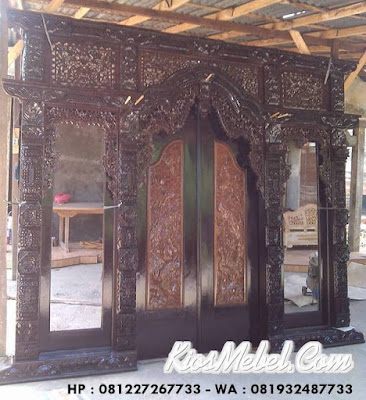 Pintu Gebyok Jati Ukir Jepara - Finishing Pintu Gebyok Jati Ukir Jepara - Finishing