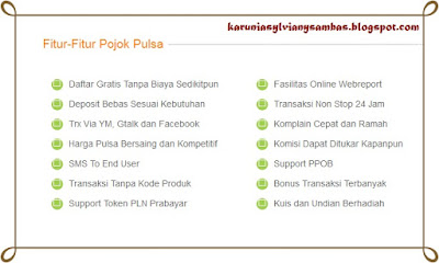 fitur pojok pulsa