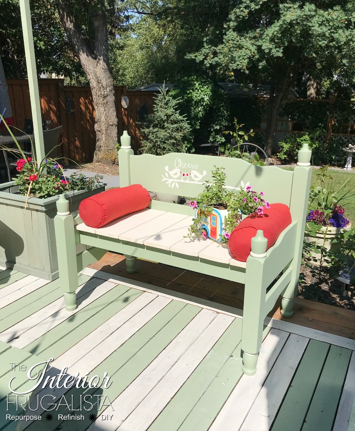 How To Make A Playful Headboard Garden Bench Interior Frugalista