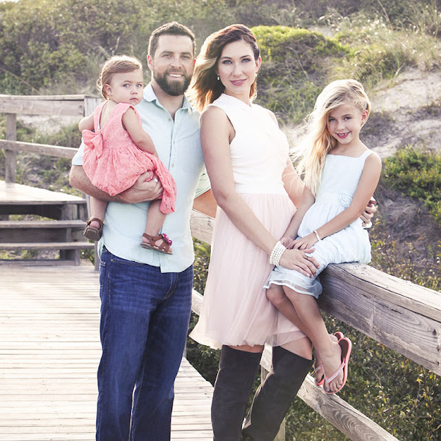 Christmas Card photos are a must in our family. Amy West and family pose for Christmas Card photos.