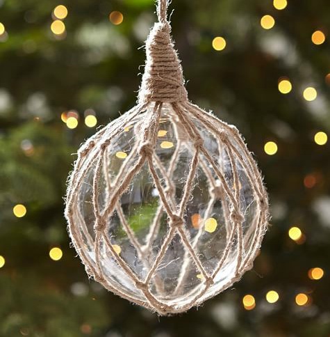 Clear Glass Float Ornament