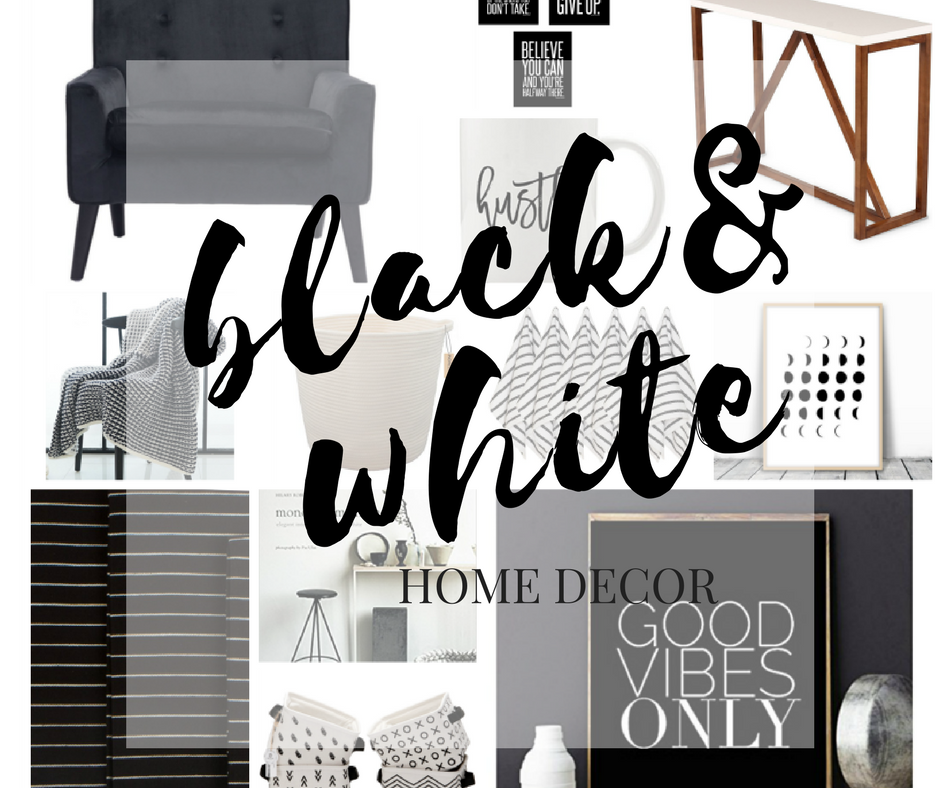 22 Black And White Home Decor Pieces You Ll Love Thirty Eighth Street - Home Decor And Accents