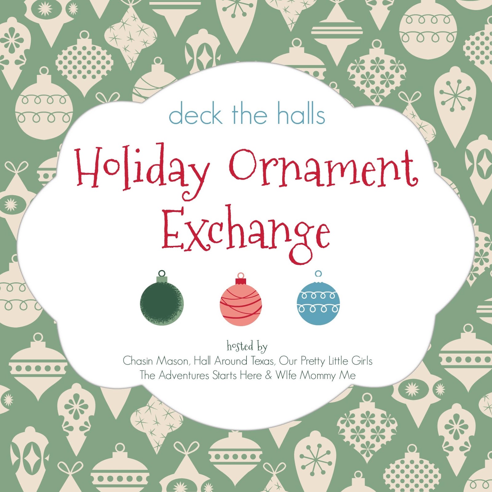 chasin mason announcing a holiday ornament exchange office ornaments