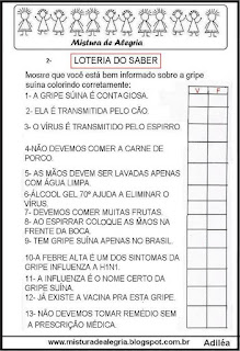 H1N1 Atividades escolares sobre o H1N1