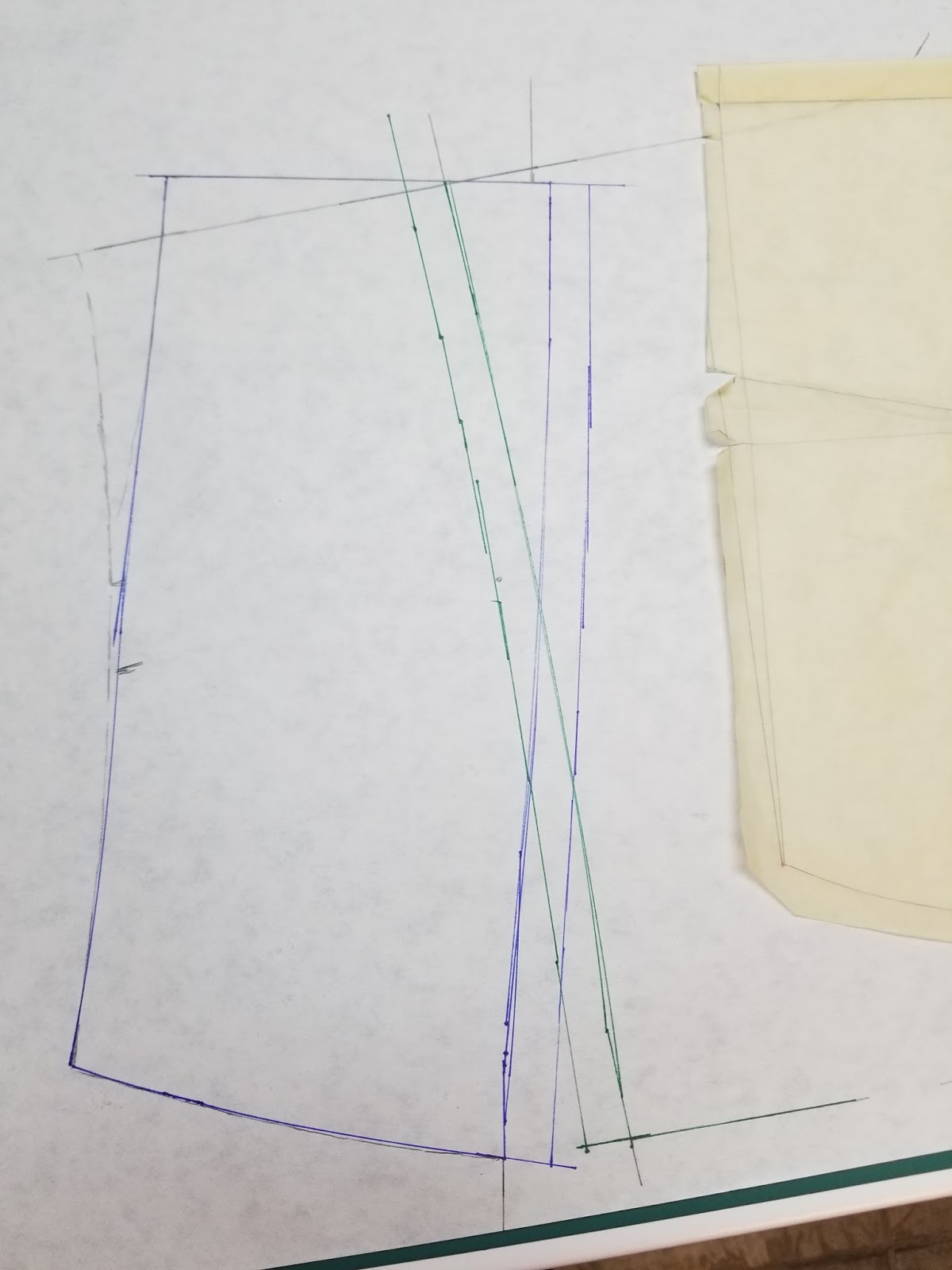 Sebastian Designs Drafting a Yoke On a Darted Pants Pattern