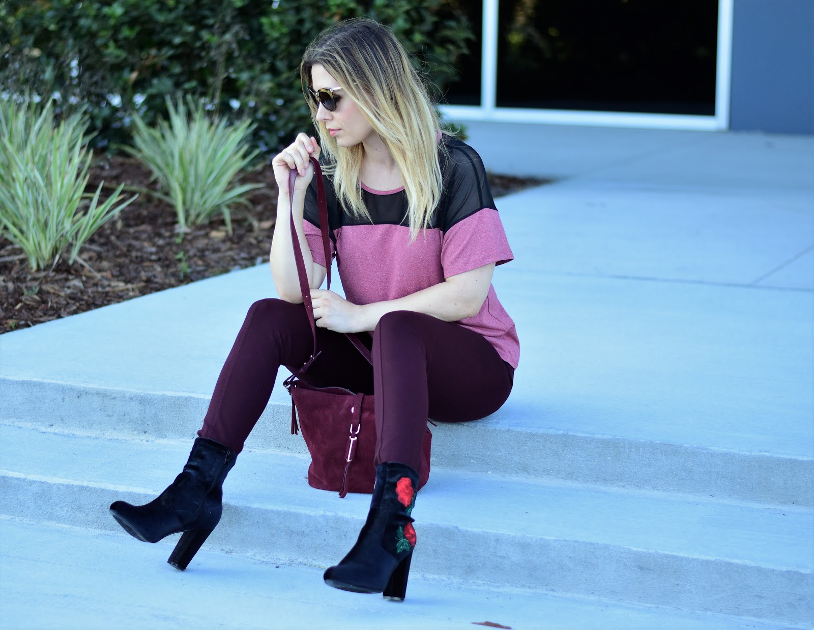 Burgundy and Pink Vibes - Leila D.