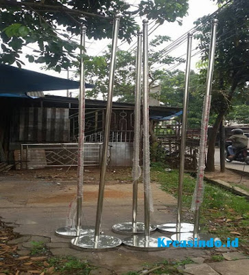 Jasa pembuatan Tiang Bendera Stainless di dalam ruangan di Surabaya Jasa pembuatan Tiang Bendera Stainless di dalam ruangan di Surabaya
