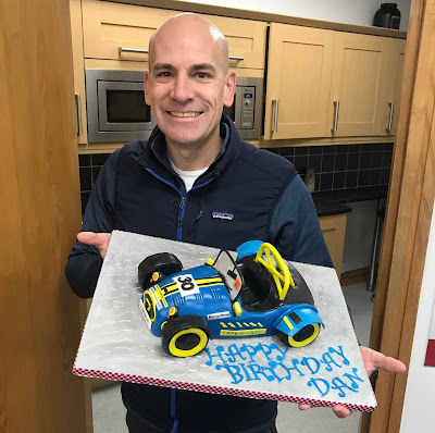 41 today, and delighted with my very own bespoke Caterham Roadsport Birthday Cake