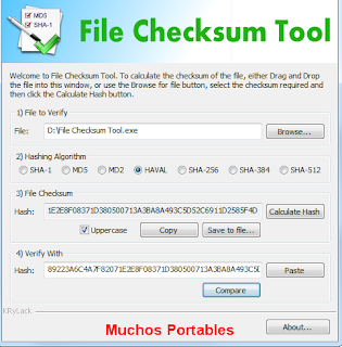 File Checksum Tool Portable