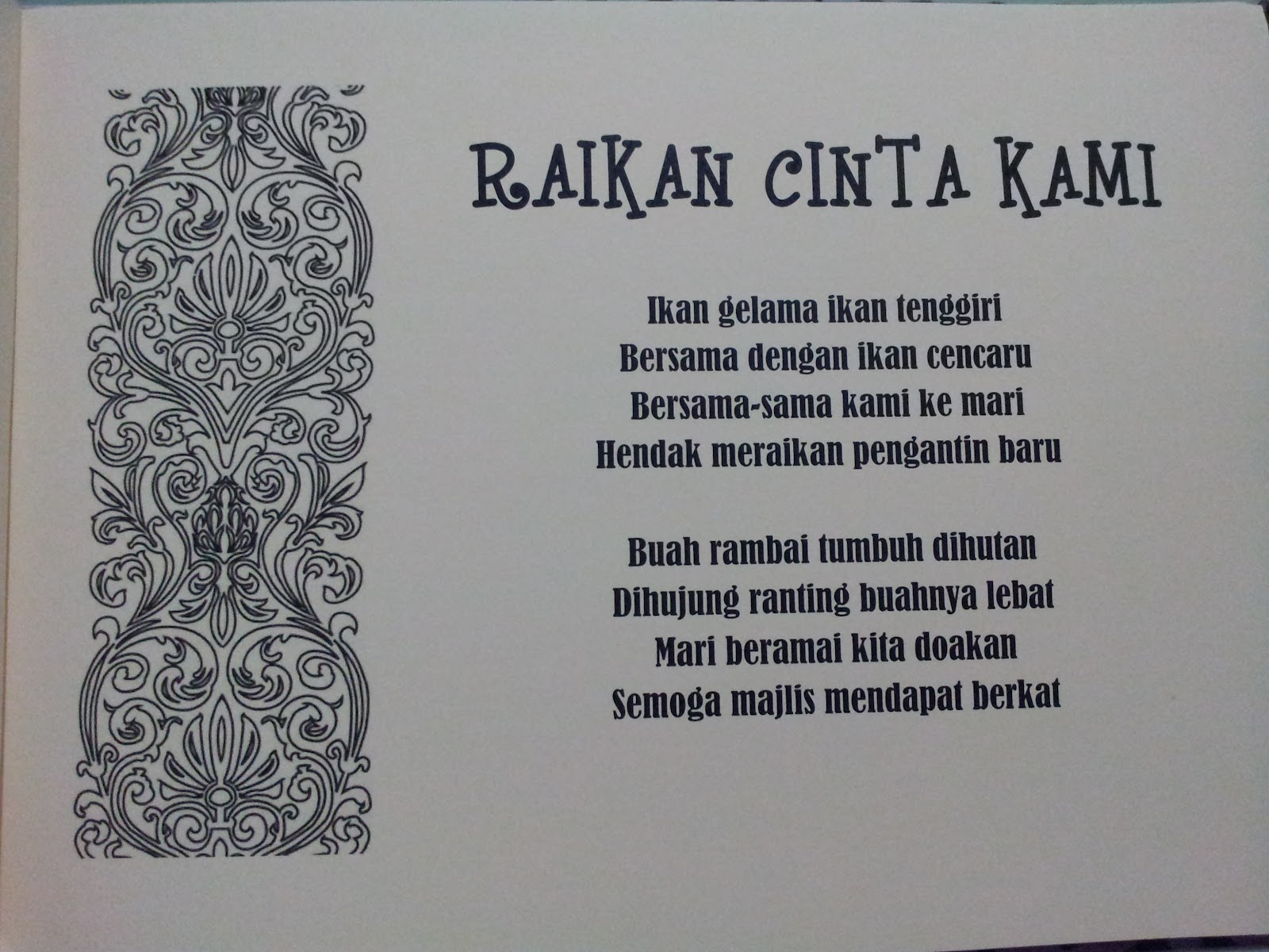 Pantun Undangan – Gambaran