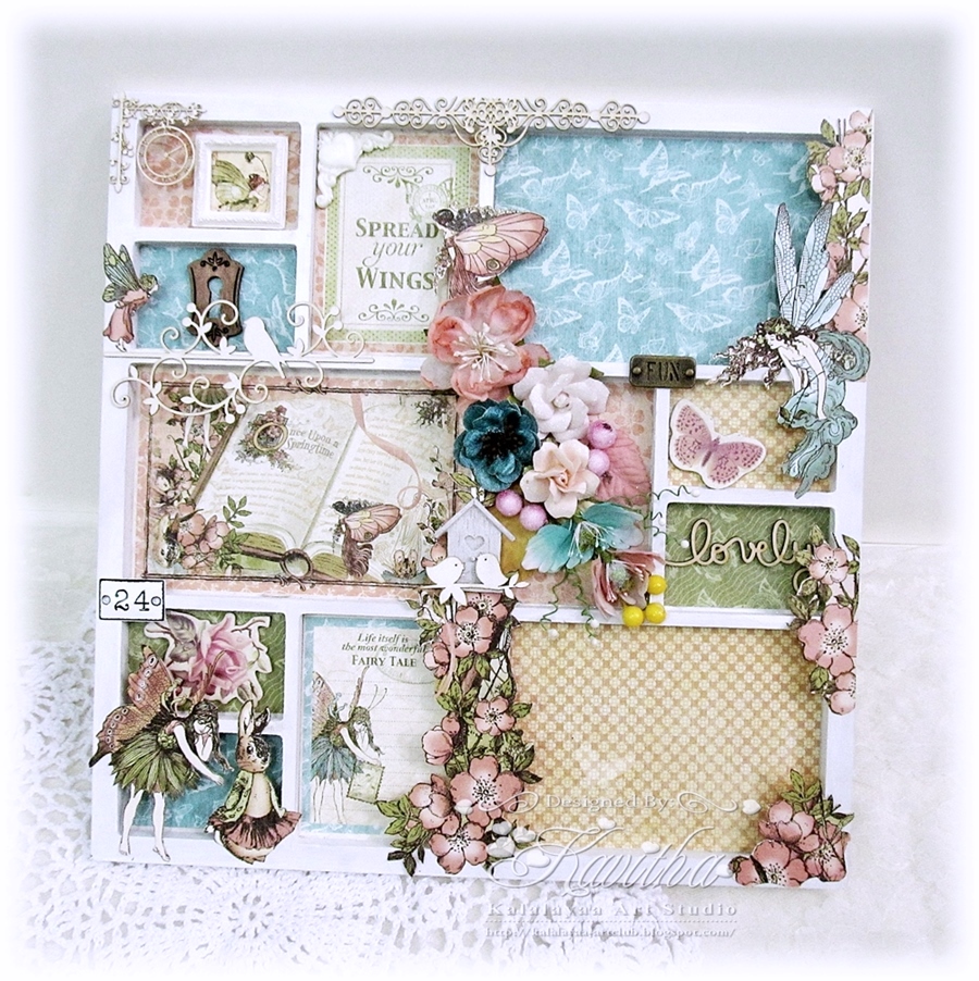 Kalalayaa's Art Stuido Graphic45Once upon a springtime shadow box