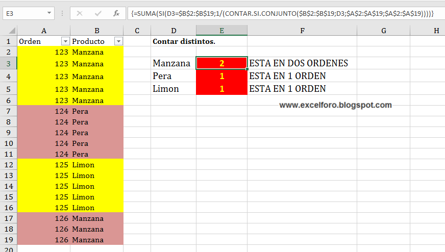 Contar Cuantas Veces Se Repite Un Valor En Excel