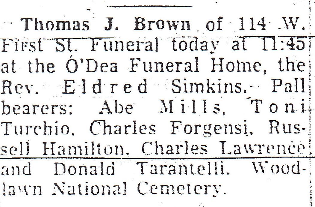 Have You Seen My Roots? Sunday's Obituary A Little Bit of the Luck o