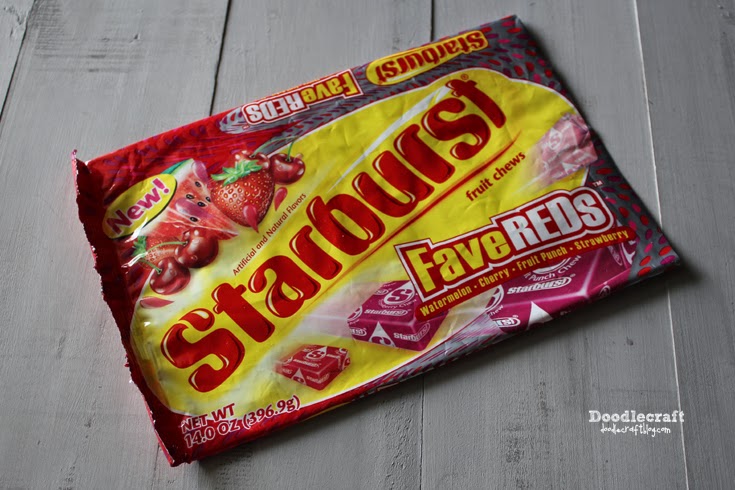 Candy Wrapper Starburst Wrapper Link Bracelet