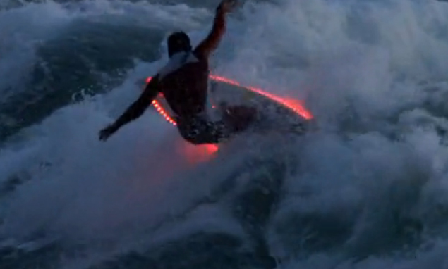 LED Surfboards Light Up The Ocean