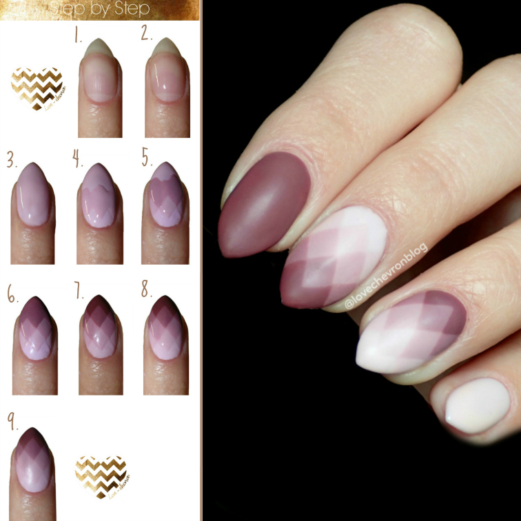 geometryczne ombre na paznokciach tutorial jak zrobić geometryczne ombre na paznokciach