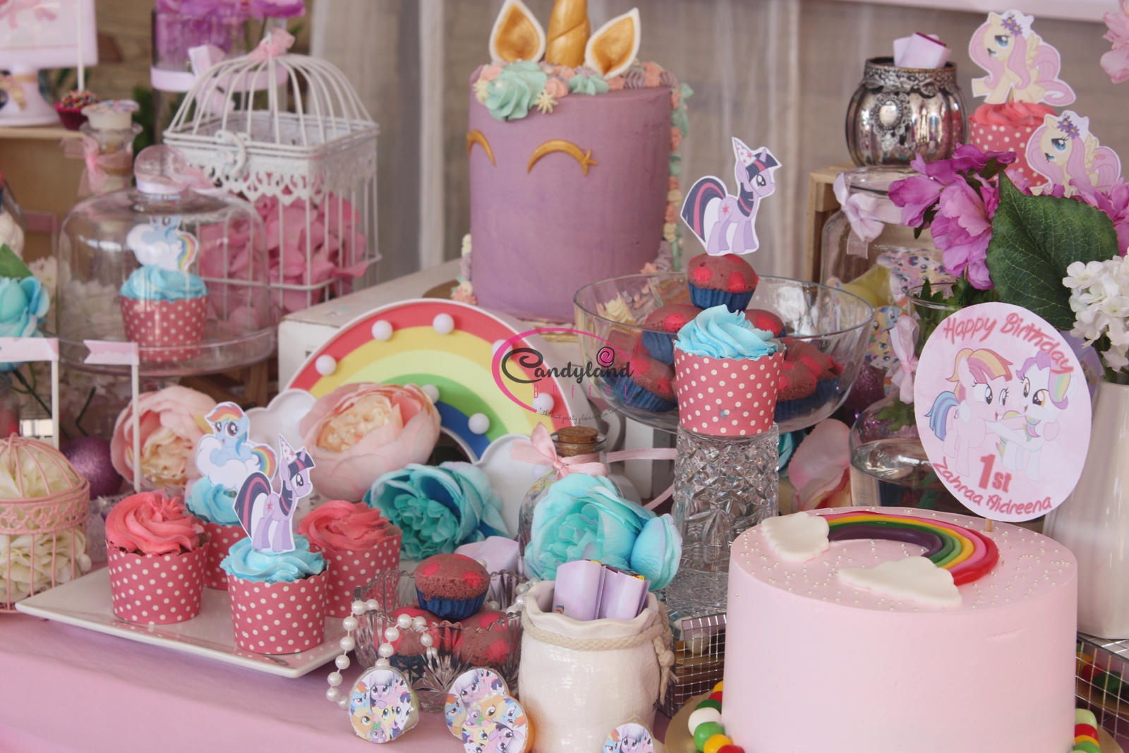 Candyland Buffet My Little Pony Birthday Theme