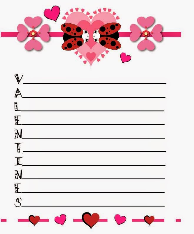 Miss. Karen's Room FREEBIE Acrostic Poem Stationery (Word Valentines)