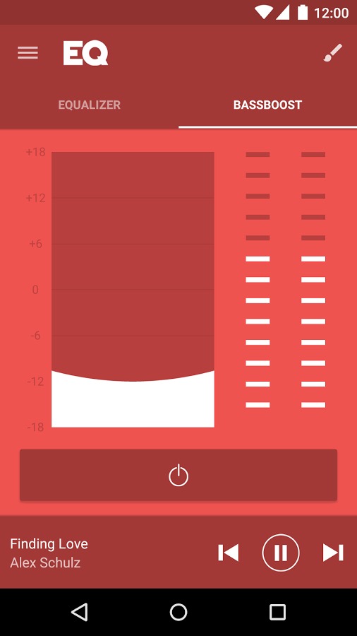 EQ Equalizer A Fine equalizer for Android in Material Design