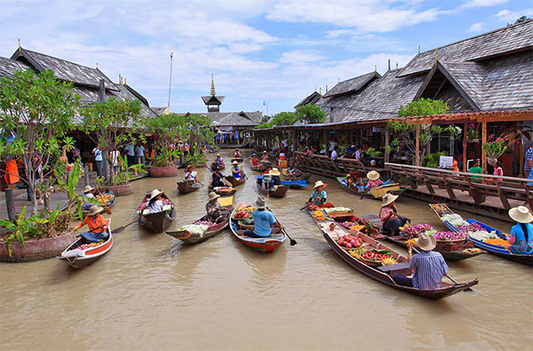 Chợ nổi bốn miền Thái Lan