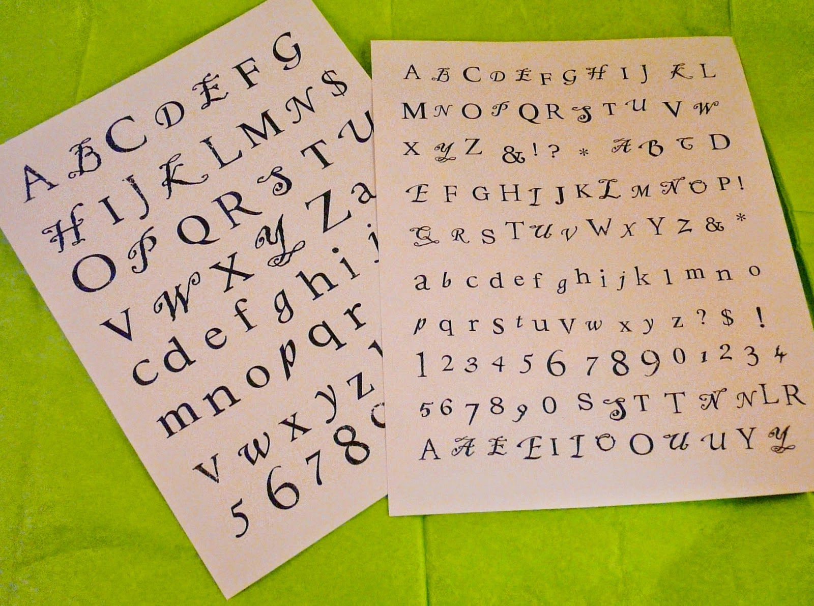 Free Alphabet letters