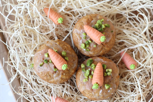 Mein Leben und das Backen...: {Muffins} Rübli Muffins mit Zitronenguss