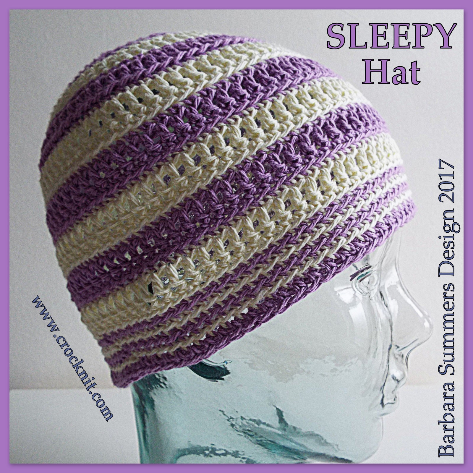 MICROCKNIT CREATIONS SLEEP Hats Free Crochet Pattern 1 SLEEPY HAT