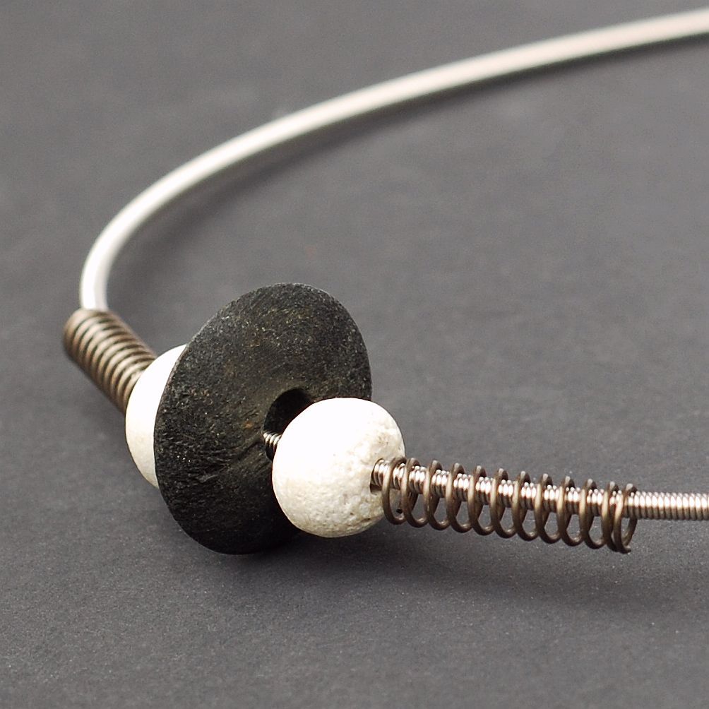 Guitar String Jewelry by Tanith Rohe Bass Guitar String Jewelry Bone
